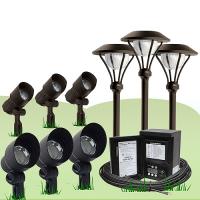 Total Led Malibu Lighting Outdoor Kits Accent Walkway Path Flood Lights