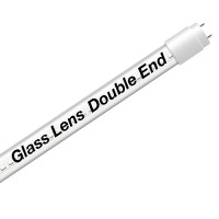 EZ LED T8 Double End Type B CLEAR glass lens retrofit tube, 18watt, 4000K Natural White Color