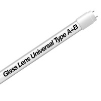 Universal LED T8 Type-A+B FROST glass lens retrofit tube, 18watt, 4000K Natural White Color