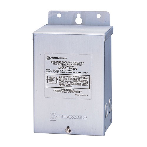 Intermatic PX300S watt pool and spa ground shield stainless steel 12VAC safety transformer