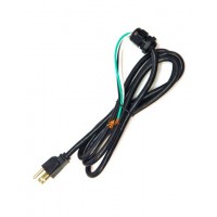 6' power line cord with grounded male plug