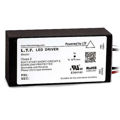 Ugyldigt kanal Porto LTF LED 60watt no load electronic AC driver / transformer 12VAC ELV  dimmable TA60WA12LED65B15