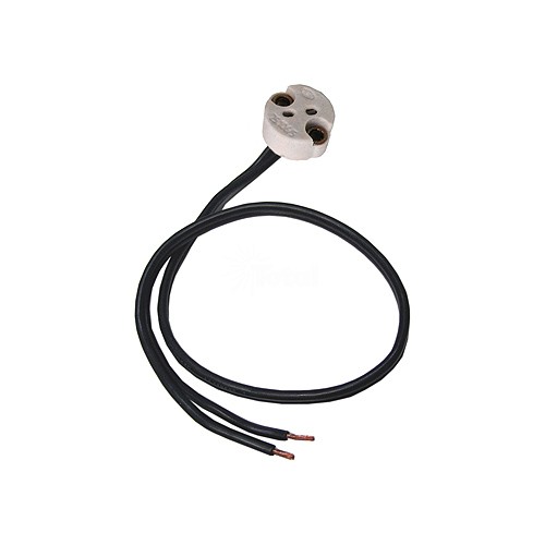 6 Pack 17mm Round MR16/MR11 Socket with 10 Inch Lead Wire 