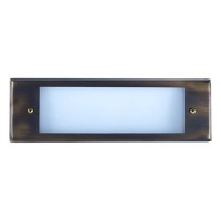 Outdoor low voltage architectural bronze rectangle surface brick step wall LED light kit