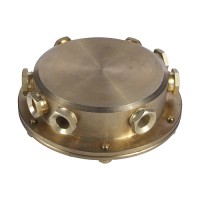 Underwater Junction box solid brass 8 outlet