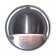 Outdoor low voltage hood round brushed stainless steel coated brass surface step light