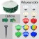 LED C9 Christmas string light green wire kit - Your Choice Color C9 Bulbs 1000ft