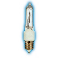 150Watt 120 Volt Clear JD Tungsten Halogen Bulb - E11 Mini Candelabra Base Lamp