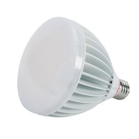Keystone LED HID metal halide lamp, 175watt equivalent, E26 base, plug & play, instant startup, frosted lens, 5000K