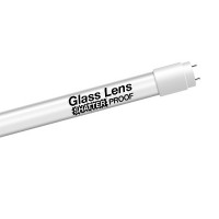 Single End LED T8 FROSTED shatterproof glass lens retrofit tube, Type-B, 18watt, 5000K Cool White Light