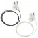 LED T8 1-1600SW T8 T12 U-Bend Shunted Socket Wire Kit