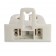 Fluorescent low profile non-shunted rotary lock bi-pin socket with nib for T8 LED  lamps