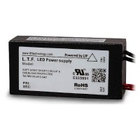 LTF 75watt no load electronic AC transformer 12VAC ELV dimmable 7" leads TA75WA12-0007
