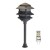 Outdoor LED landscape lighting bronze 3-tier pagoda path light warm white low voltage