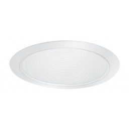 White Metal Open Trim Ring for 6 Inch Ceiling R30 PAR 30 Recessed Light Can 