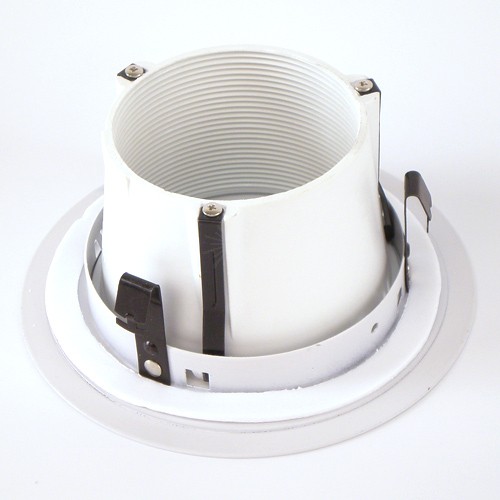 4" 4 Inch Recessed Can White Pinhole Trim Black Baffle LED CFL Halogen Downlight 