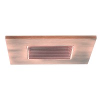3" Low voltage recessed lighting copper square baffle copper square trim