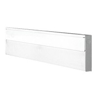 24" Under cabinet T5 fluorescent white UV protected poly carbonate lens light fixture