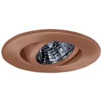 2" Recessed lighting adjustable 35 degree tilt bronze gimbal ring trim