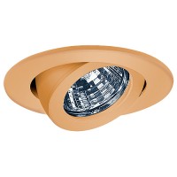 3" Low voltage recessed lighting fully adjustable copper gimbal ring trim
