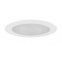 4" Low voltage recessed lighting smooth frost glass chrome reflector white shower trim