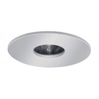 4" Low voltage recessed lighting adjustable angle-cut chrome reflector white wall wash pinhole trim