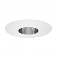 6" Low voltage recessed narrow specular clear reflector white trim