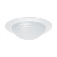 5" Recessed lighting metal decorative white diffuse drop lens shallow shower trim