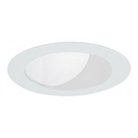 6" Recessed lighting A19 wall wash specular white cone reflector white trim
