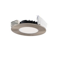 4" LED Round Slim Recessed lighting satin nickel trim CCT Selectable dimmable junction box