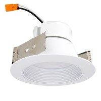 4" LED Smart-Dim, Dims to Warm Advanced Recessed lighting LED retrofit white baffle white trim 3000K-1600K