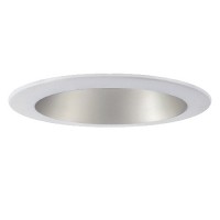 5 inch LED designer recessed lighting satin haze reflector white trim