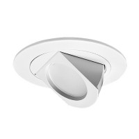 CLEARANCE 4" LED recessed ceiling lighting white fully adjustable trim warm light 2700K dimmable