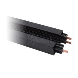 4' Power Track Architectural Black 3-wire H-style single circuit