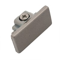 Single circuit 3 wire H style satin track end cap