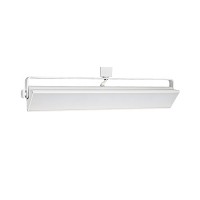 LED track lighting 40watt wall wash WHITE track light fixture 3-wire H-style dimmable
