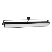 LED track lighting 60watt wall wash BLACK track light fixture 3-wire H-style dimmable