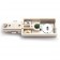 Track lighting architectural white live end power feed connector 3-wire H-style single circuit