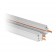 4' Power Track architectural white 3-wire H-style