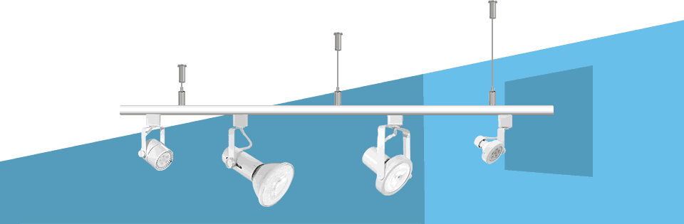 Suspend Your Track Lighting From Any Height Ceiling