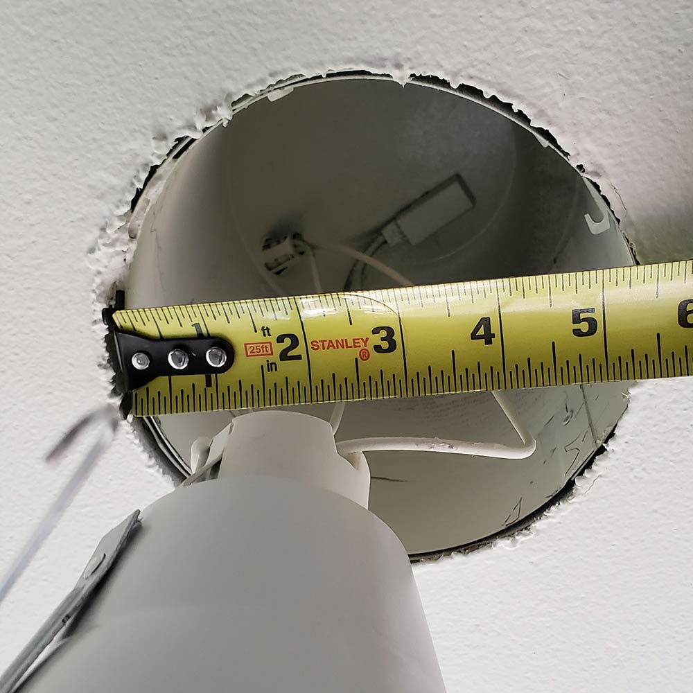 How to measure the inside diameter of your recessed housing