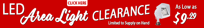 LED Area Light Clearance - as low as $9.29